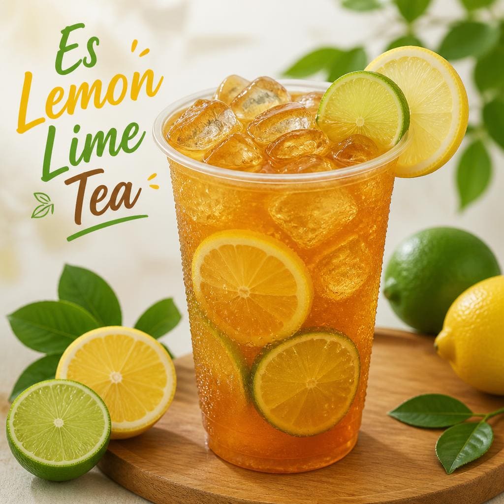 Lemon Lime Tea Te Sate dengan teh segar dan rasa lemon lime yang ringan